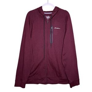 Eddie Bauer Heathered Resolution Tech Full Zip Hoodie Size XXL Athleisure Active